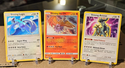 Pokemon Lot 3 Shining Lugia Holo Sun & Moon 82, Shining Ho oh sm70 and Arceus 57 - Image 1