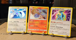 Pokemon Lot 3 Shining Lugia Holo Sun & Moon 82, Shining Ho oh sm70 and Arceus 57 - Image 3