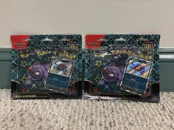 Pokemon TCG Paldean Fates Tech Sticker Collection 3 Packs - Maschiff Promo - New - Image 1