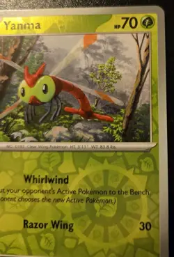 Yanma 002/182 Reverse Holo Common Scarlet & Violet: Destined Rivals Pokemon TCG - Image 3