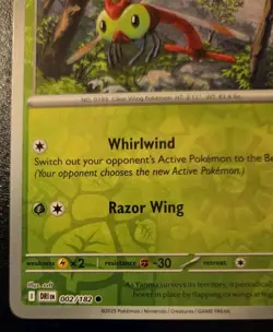 Yanma 002/182 Reverse Holo Common Scarlet & Violet: Destined Rivals Pokemon TCG - Image 4