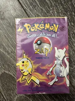 1999 Pokemon Zap! Theme Deck Factory Sealed 742818060585 - Image 1