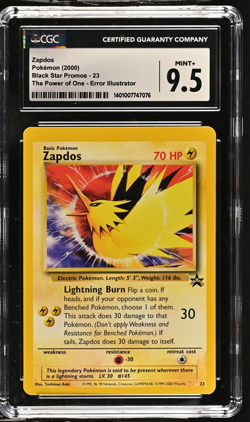 Zapdos 23/53 Wotc Promo Regular for sale online - Image 1