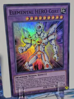 Yugioh Elemental HERO Core SHVI-ENSE2 Super Rare Limited Editon LP - Image 1