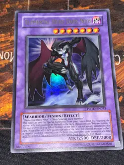YUGIOH! Elemental Hero Dark Neos POTD-EN033 Ultra Rare Unlimited Edition NM - Image 1