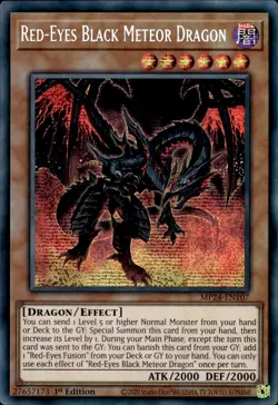 Red-Eyes Black Meteor Dragon - Prismatic Secret 1st Ed MP24-EN107 - NM - YuGiOh - Image 1