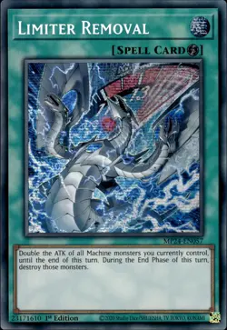Limiter Removal - Prismatic Secret Rare 1st Edition MP24-EN057 - NM - YuGiOh - Image 1