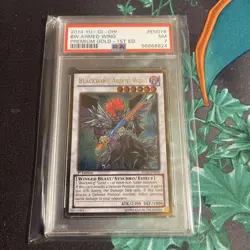 Yu-Gi-Oh! TCG Blackwing Armed Wing Premium Gold PGLD-EN078 lst Ed. PSA 7 - Image 1