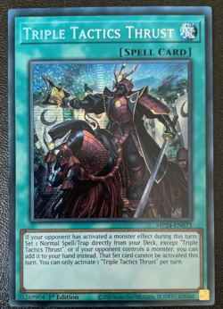 YUGIOH TRIPLE TACTICS THRUST PRISMATIC SECRET RARE 1ST NEAR MINT MP24-EN073 - Image 1