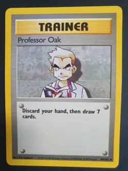 Professor Oak 88/102 Trainer - Base Set 1 - Pokemon Card - Lightly Played - Image 1