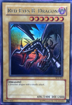 Red-Eyes B. Dragon - SDJ-001 Starter Deck: Joey Unlimited YuGiOh TCG Card - Image 1