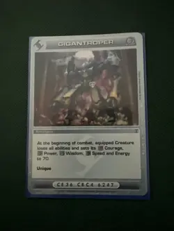 Gigantroper Super Rare Holo Foil 1st Edition Chaotic TCG Card. Forged Unity NM - Image 1