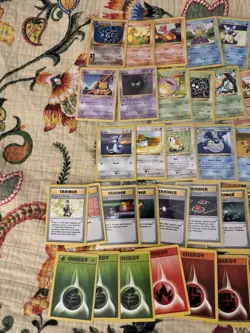 Huge Collection 50 Base Set Shadowless Pokemon Cards Lot LP Some Holo 1s Edition - Image 2
