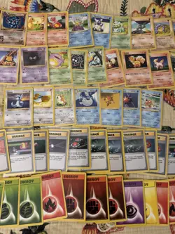 Huge Collection 50 Base Set Shadowless Pokemon Cards Lot LP Some Holo 1s Edition - Image 3