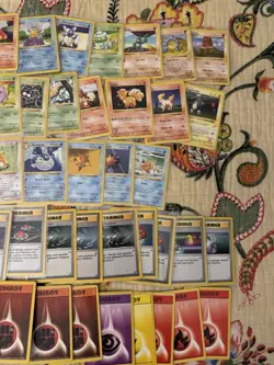 Huge Collection 50 Base Set Shadowless Pokemon Cards Lot LP Some Holo 1s Edition - Image 4