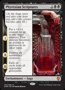 ~ Phyrexian Scriptures ~ Medium Play ~ Dominaria ~ MTG ~ - Image 1