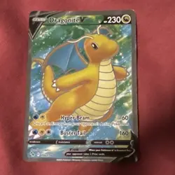 Dragonite V - 076/078 - Pokemon Go Sword & Shield Full Art Rare Card NM 💎 - Image 1