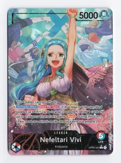 Nefeltari Vivi OP04-001 Alternate Art Leader One Piece Card Game English TCG NM - Image 1