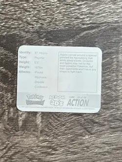 Vintage 2000 Pokemon Stadium Hypno Action Flip Card 3D Motion Lenticular Rare - Image 5