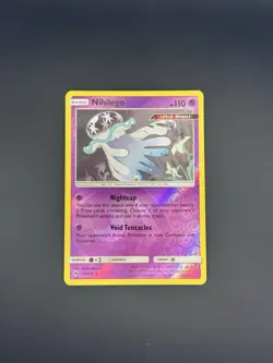 Pokemon 2018 SM Lost Thunder Nihilego Reverse Holo Card #106/214 - Image 1