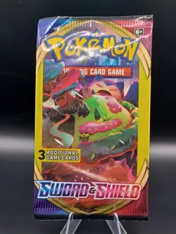 Pokemon Sword & Shield Snorlax VMAX Art Mini Booster Pack 1 Pack 3 Cards - Image 1