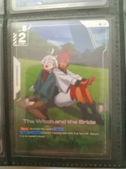 Gundam Card Game Newtype Rising GD01-117 The Witch And The Bride (R+) English - Image 1