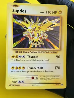 Zapdos 42/108 Pokemon Evolutions XY Holo Rare Card Near Mint - Image 1