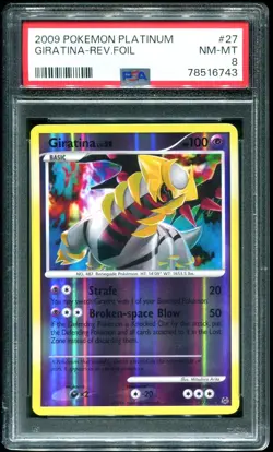 PSA 8 Giratina Reverse Holo Platinum 2009 Pokemon Card #27 - Image 1