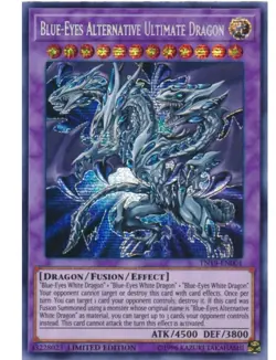 Yugioh Trading Card: Blue-Eyes Alternative Ultimate Dragon TN19-EN001 Prismatic - Image 1