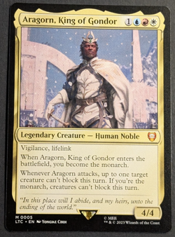 MTG Card - 1x Aragorn King of Gondor - NM Pack Fresh LOTR Tales of Middle Earth - Image 1