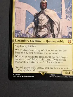 MTG Card - 1x Aragorn King of Gondor - NM Pack Fresh LOTR Tales of Middle Earth - Image 3