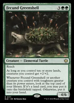 Fecund Greenshell - 171 - Bloomburrow- Near Mint - MTG - Image 1