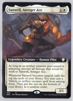 1x Sanwell, Avenger Ace *Extended Art* - The Brothers' War: Commander - NM - Image 1