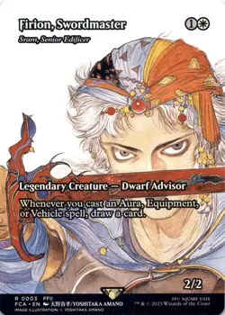 Firion, Swordmaster - Sram, Senior Edificer (Showcase) Final Fantasy Magic MTG - Image 1