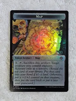 MTG Map Golem 17/13 Double-Sided Token Foil The Lost Caverns of Ixalan T - Image 2
