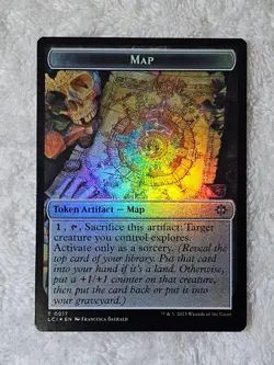MTG Map Golem 17/13 Double-Sided Token Foil The Lost Caverns of Ixalan T - Image 3