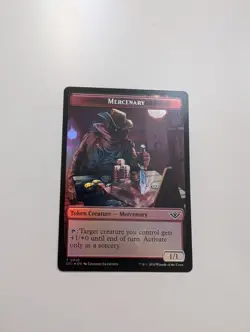 MTG - Mercenary/Map Token (Foil) - Outlaws of Thunder Junction NM/M Condition - Image 1