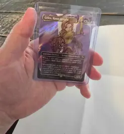 Celes Rune Knight (Borderless) surge foil. Near mint [magic the gathering] - Image 2