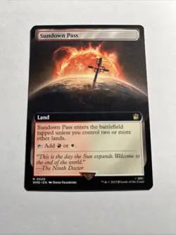 Sundown Pass Extended Art Universes Beyond: Doctor Who MTG Plus Bonus Rare!!! - Image 1