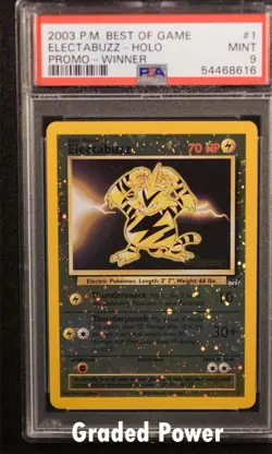 Promo Electabuzz WINNER Best of Game Promo PSA 9 HOLO (8616) #1 Pokemon - Image 1