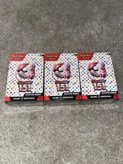 Pokemon TCG Scarlet & Violet 151 Booster Bundle Factory Sealed Lot of 3 New - Image 1