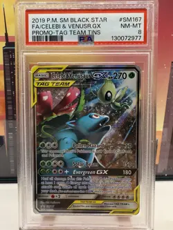 Celebi & Venusaur GX SM167 Sm Holo for sale online - Image 1