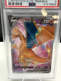56325606 2020 Pokemon SWSH BSP Charizard V Champion Path Elite PSA 9 SWSH050 - Image 2
