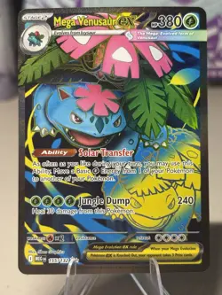 Pokemon TCG Mega Venusaur ex 155/132 Me01: Mega Evolution Full Art Ultra Rare - Image 1