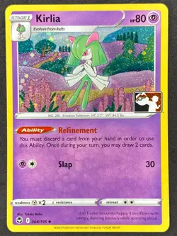 Pokemon Kirlia Prize Pack Holo 068/195 SIT Silver Tempest LP/NM - Image 1