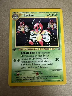 Pokemon Neo Genesis 1st Edition Ledian 39/111 - Image 1