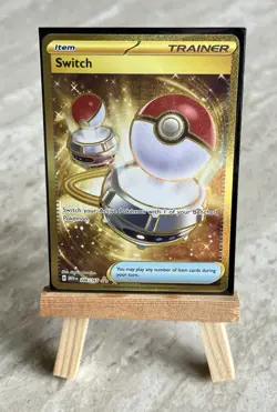 Pokemon TCG Switch 206/165 Scarlet & Violet 151 Hyper Rare Gold (English) - NM - Image 1