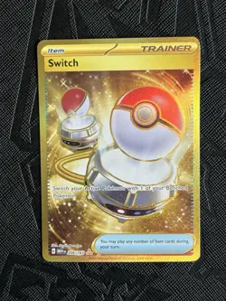 Pokemon TCG Switch 206/165 Scarlet & Violet 151 Hyper Rare Gold (English) - NM - Image 2