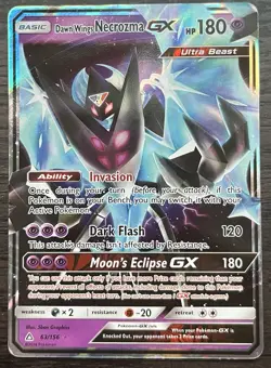Necrozma GX 63/147 Pokemon TCG Sun Moon Burning Shadows Holo LP - Image 1