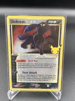 Umbreon Gold Star 17/17 Celebrations Classic Collection Pokemon TCG NM - Image 1